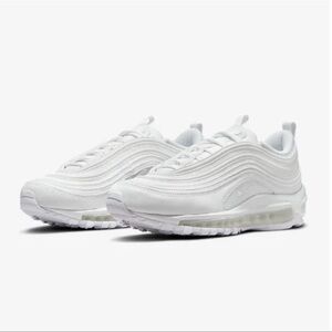 Nike Air Max 97 Shoes "Triple White' youth size 4.5 or woman’s 6.5